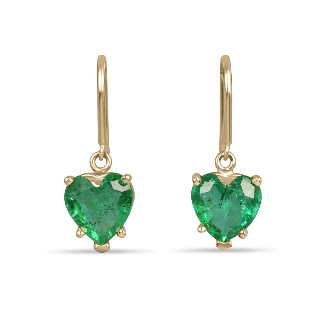 Experience Elegance with Luxurious Emerald Drop Earrings