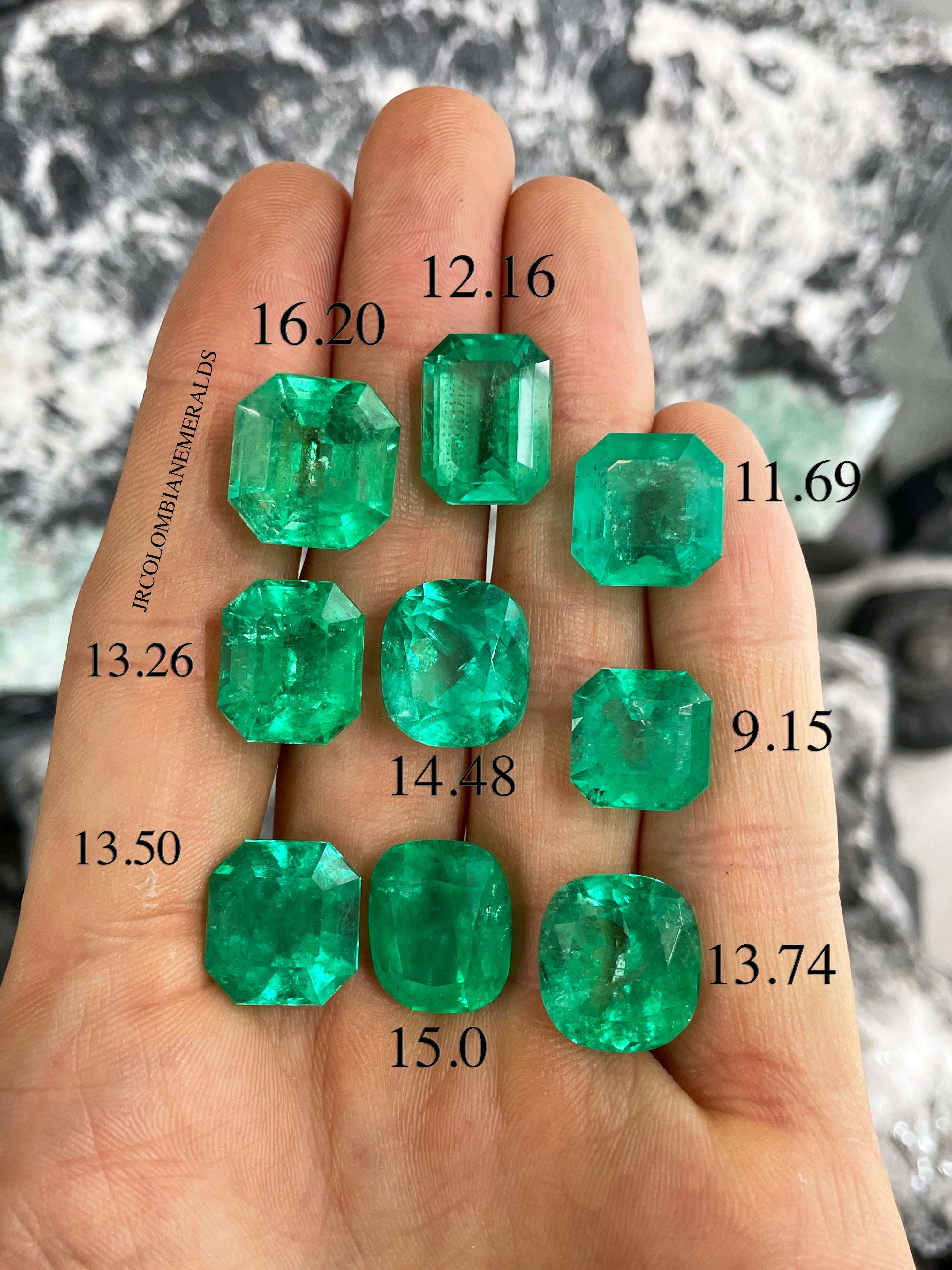 Loose Natural Real Emerald Gemstones - Emerald Cut & Asscher Cut Shape