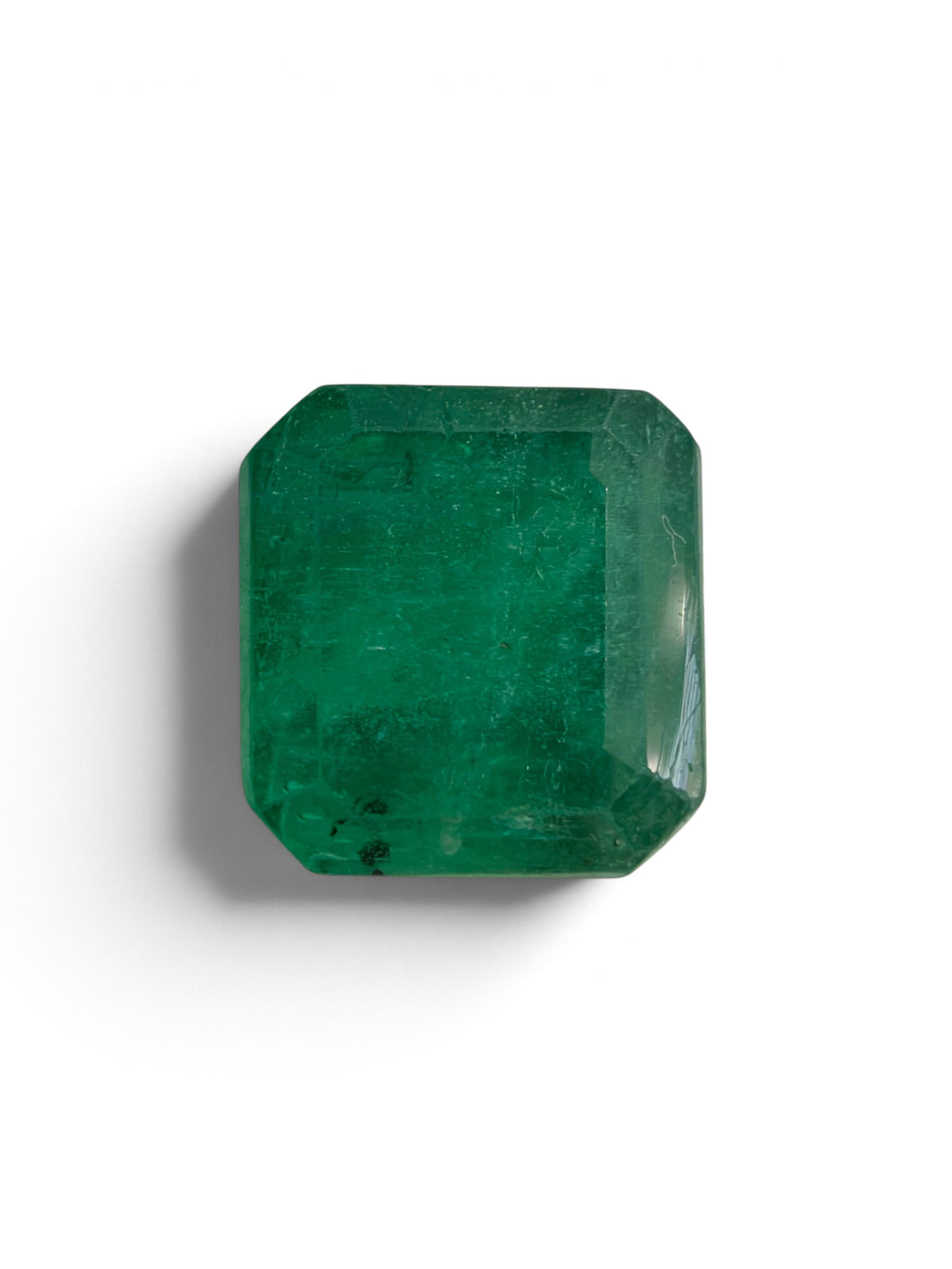 4.61 carat 9×9 Dark Green Natural Loose Wholesale Emerald- Asscher Cut