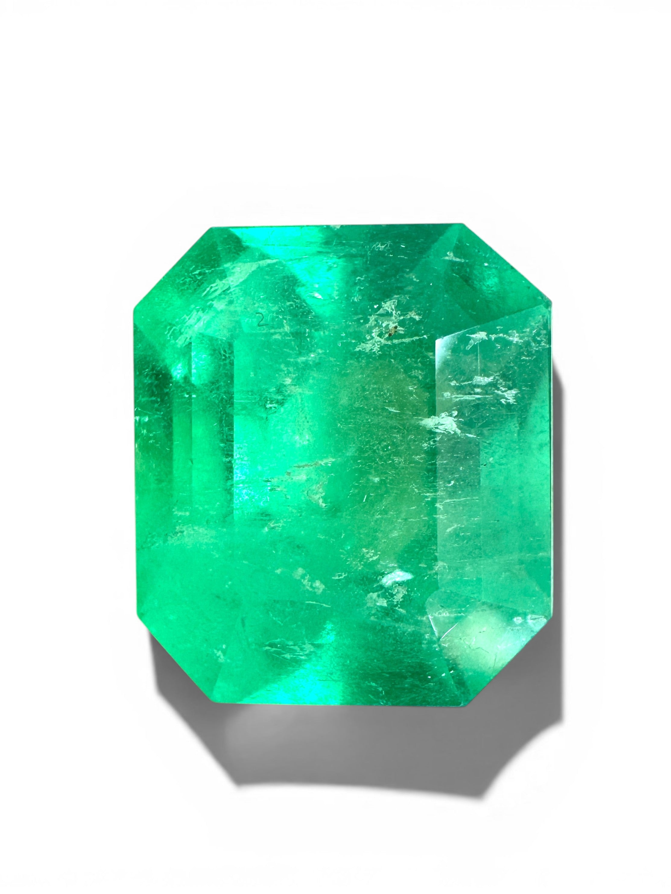 6.53 Carat 12x10.5 Natural Colombian Emerald-Classic Emerald Cut