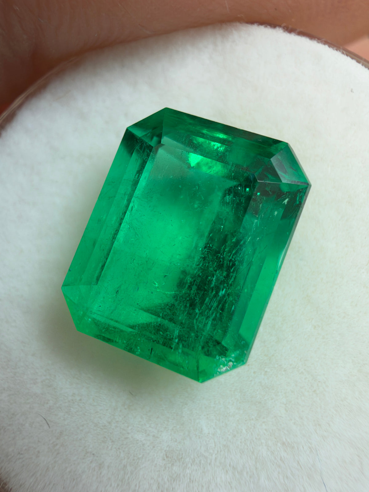 3.88 Carat 10.5x8 Classic Muzo Colombian Emerald-Emerald Cut