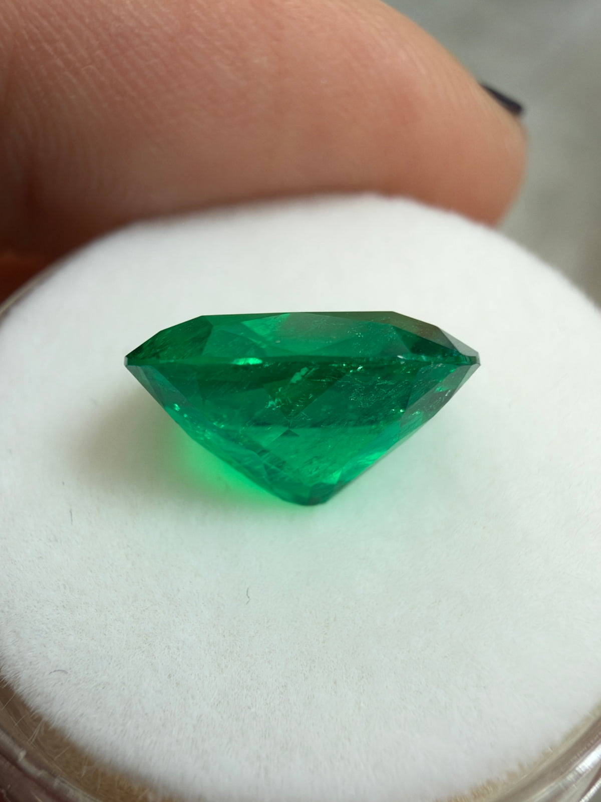 3.61 Carat Investment Grade 11x10 Vivid Muzo Green Natural Loose Colombian Emerald- Cushion Cut