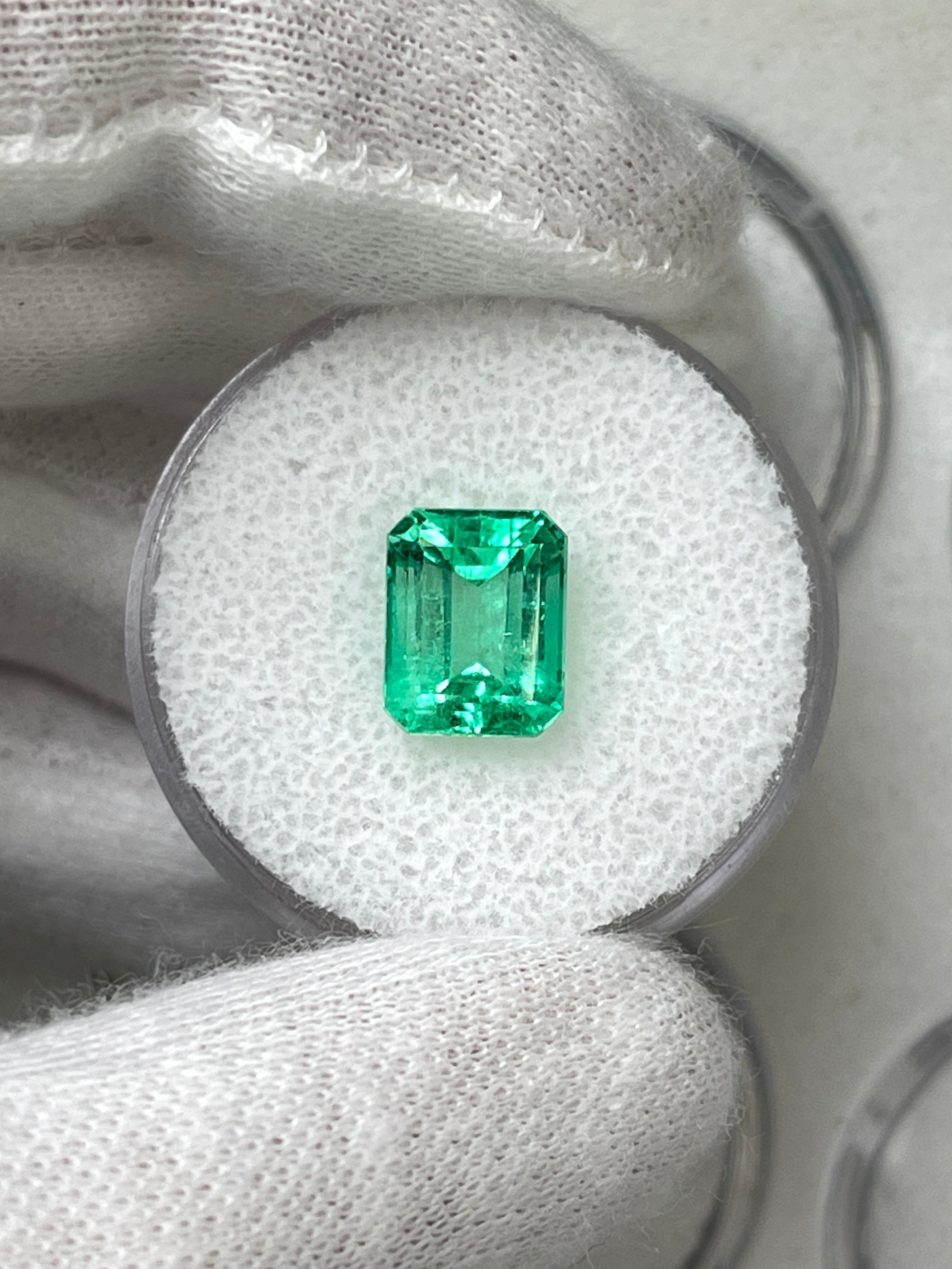 3.11 Carat 9.3x7.5 Classic Green Natural Loose Colombian Emerald- Emerald Cut - JR Colombian Emeralds