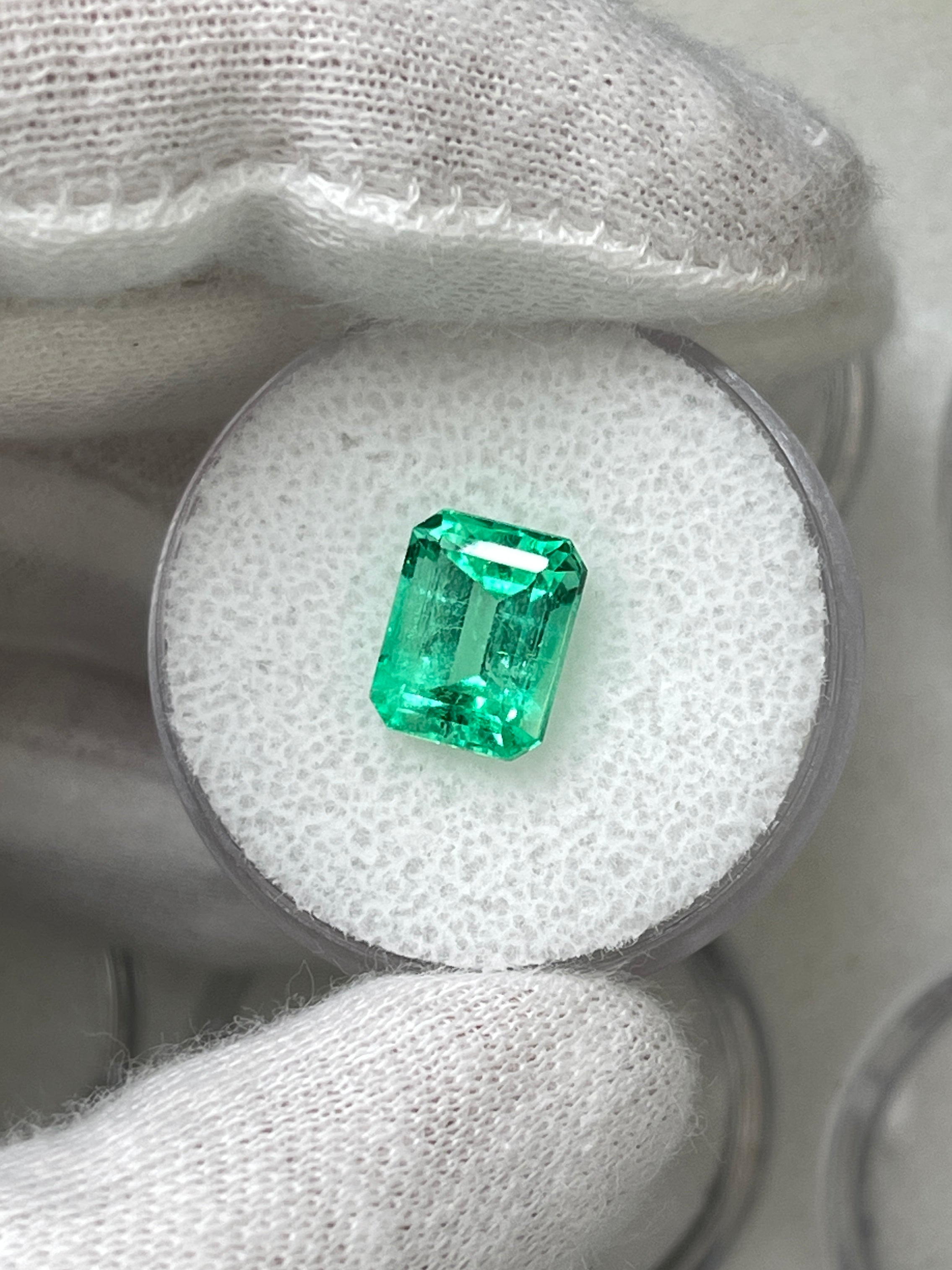3.11 Carat 9.3x7.5 Classic Green Natural Loose Colombian Emerald- Emerald Cut - JR Colombian Emeralds
