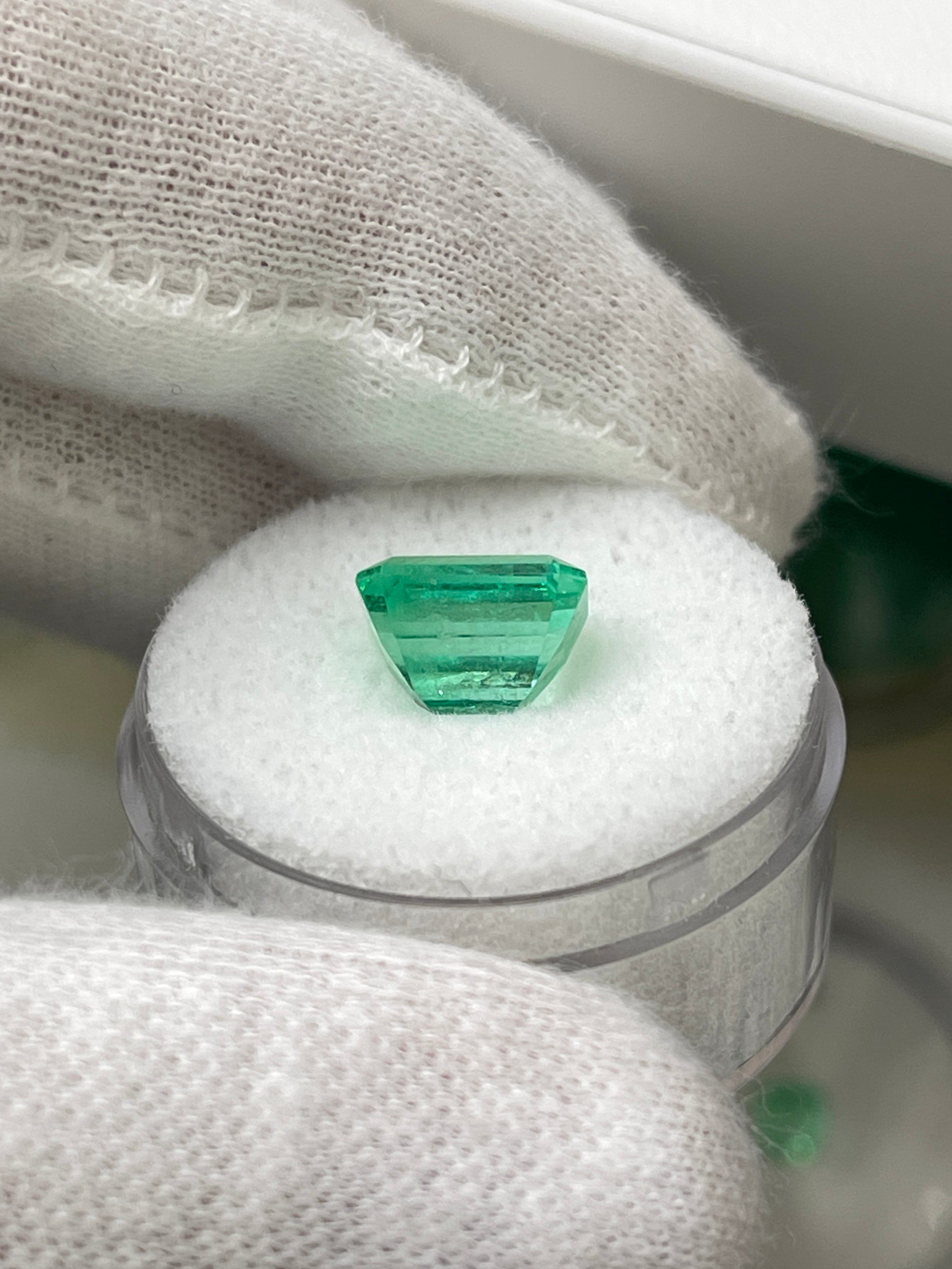 3.11 Carat 9.3x7.5 Classic Green Natural Loose Colombian Emerald- Emerald Cut - JR Colombian Emeralds