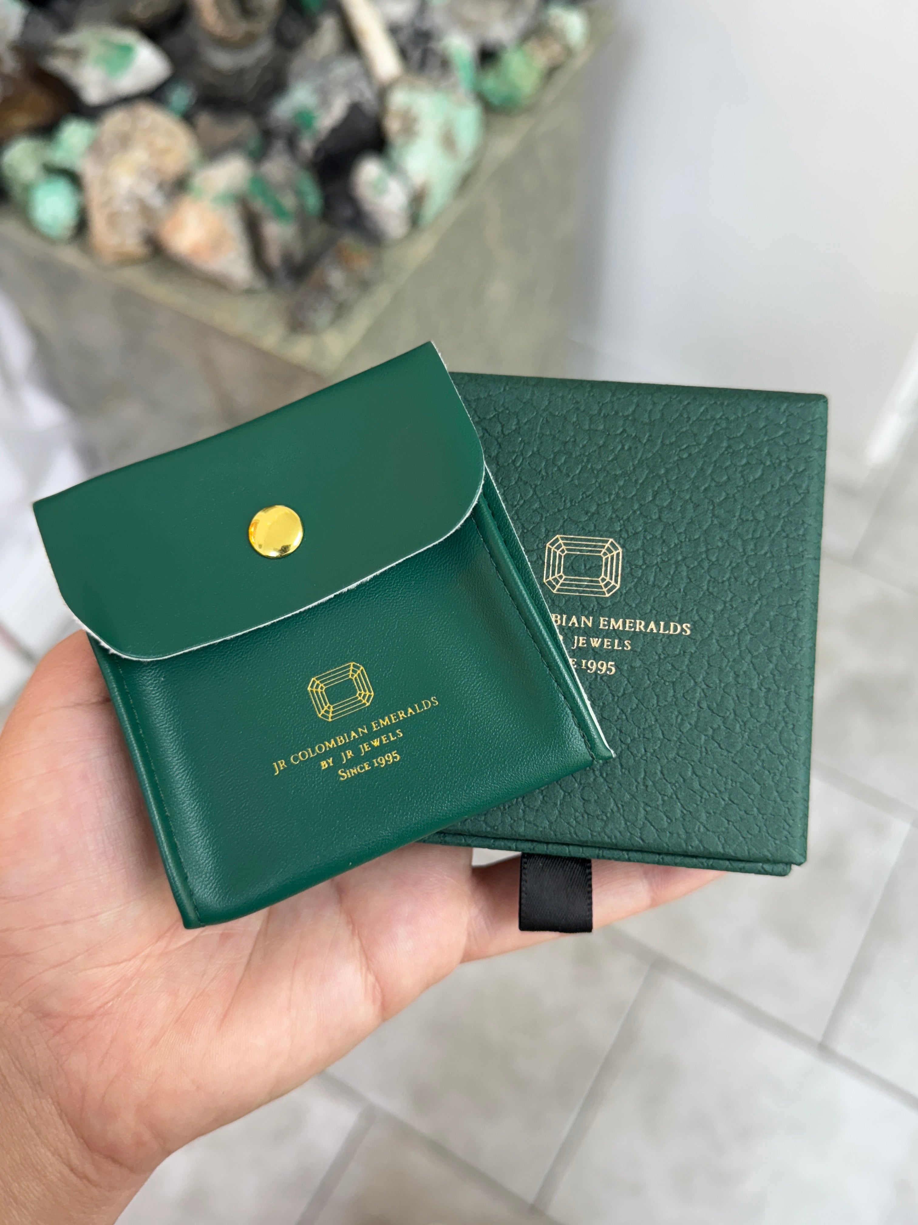 Bezel Set Emerald Huggie Earrings 14K