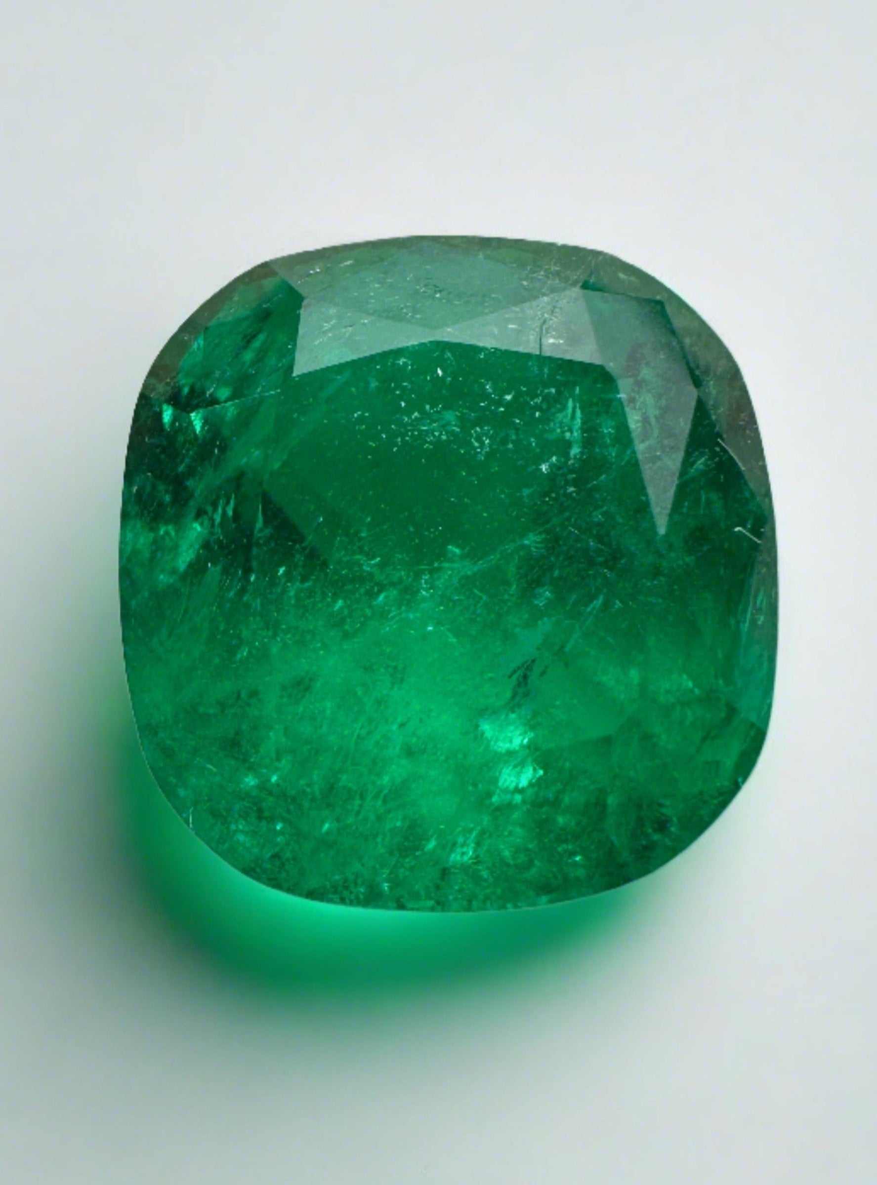 5.39 Carat Minor to Moderate Oil Intense Muzo Green Natural Loose Colo