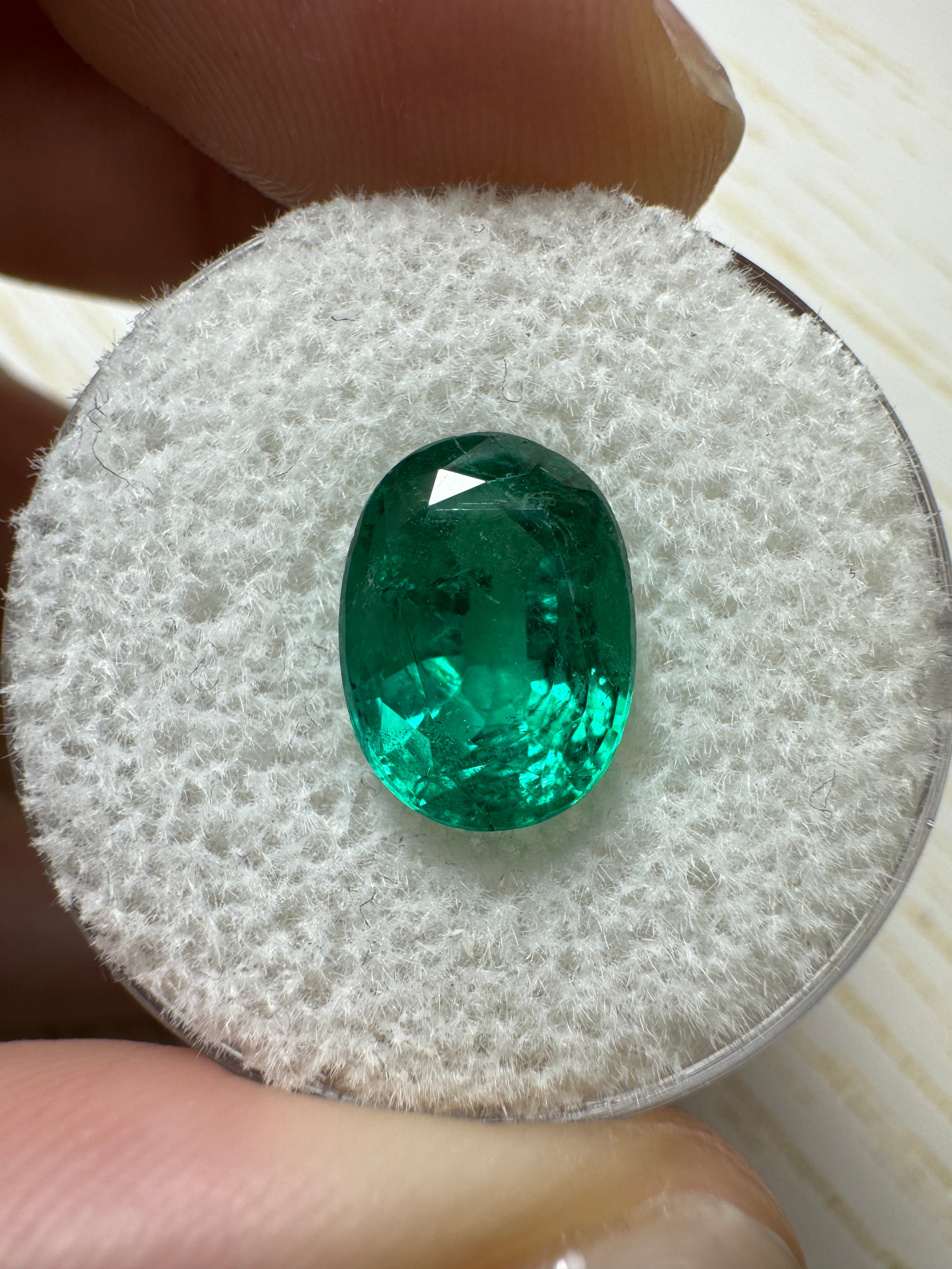 Remaining Balance - Jumbo Diamond Halo Custom Gold Special Ring - 3.35 Carat 11x8 Vivid Green Loose Zambia Emerald-Oval Cut - JR Colombian Emeralds