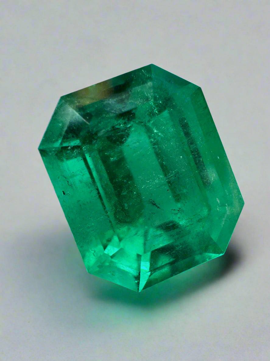 8.40 Carat 13x11 AAA+ Fine Loose Colombian Emerald-Emerald Cut - JR Colombian Emeralds
