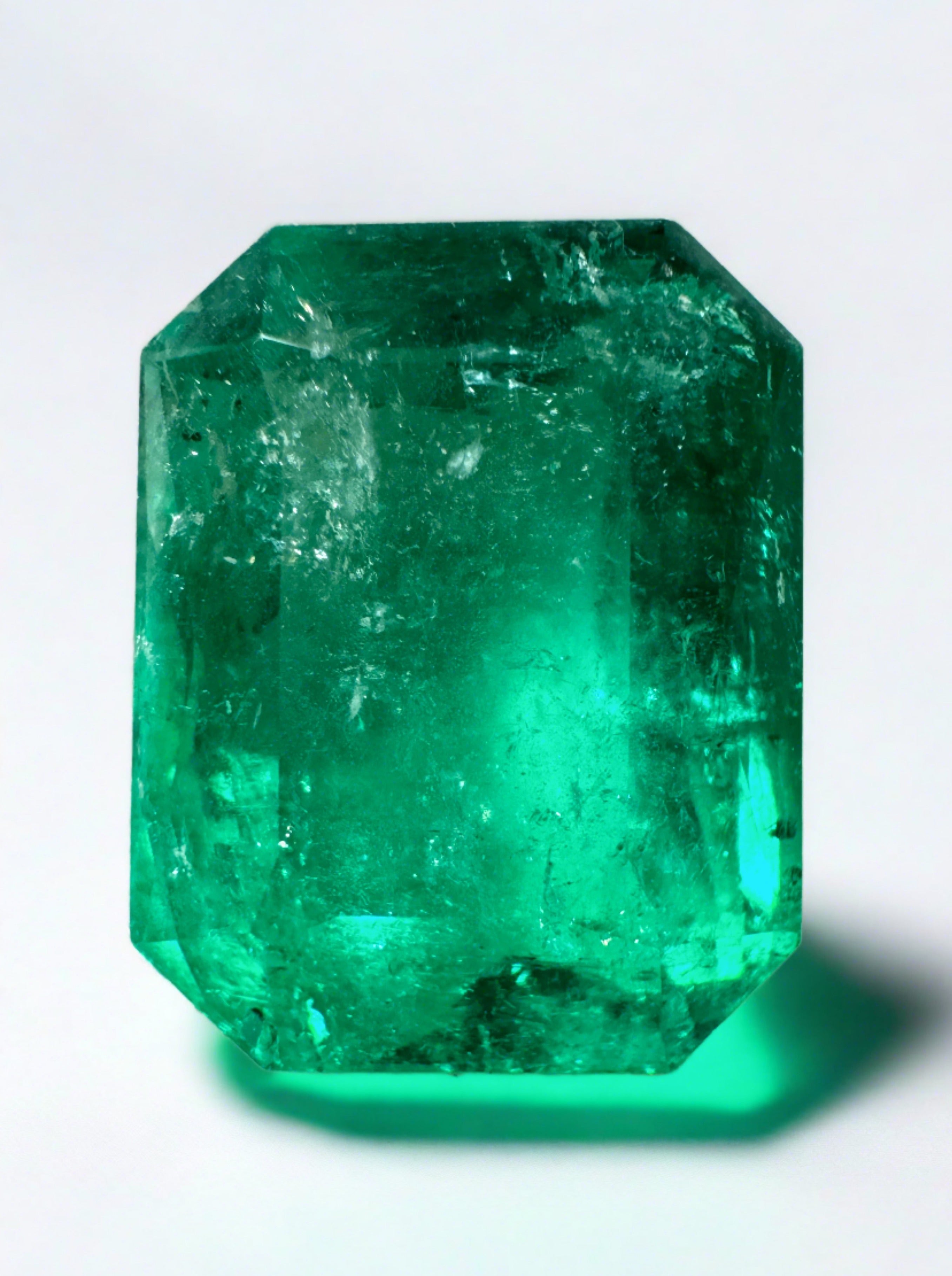 11.52 Carat GIA CERTIFIED 15.5x12 Fine Natural Loose Colombian Emerald- Emerald Cut - JR Colombian Emeralds