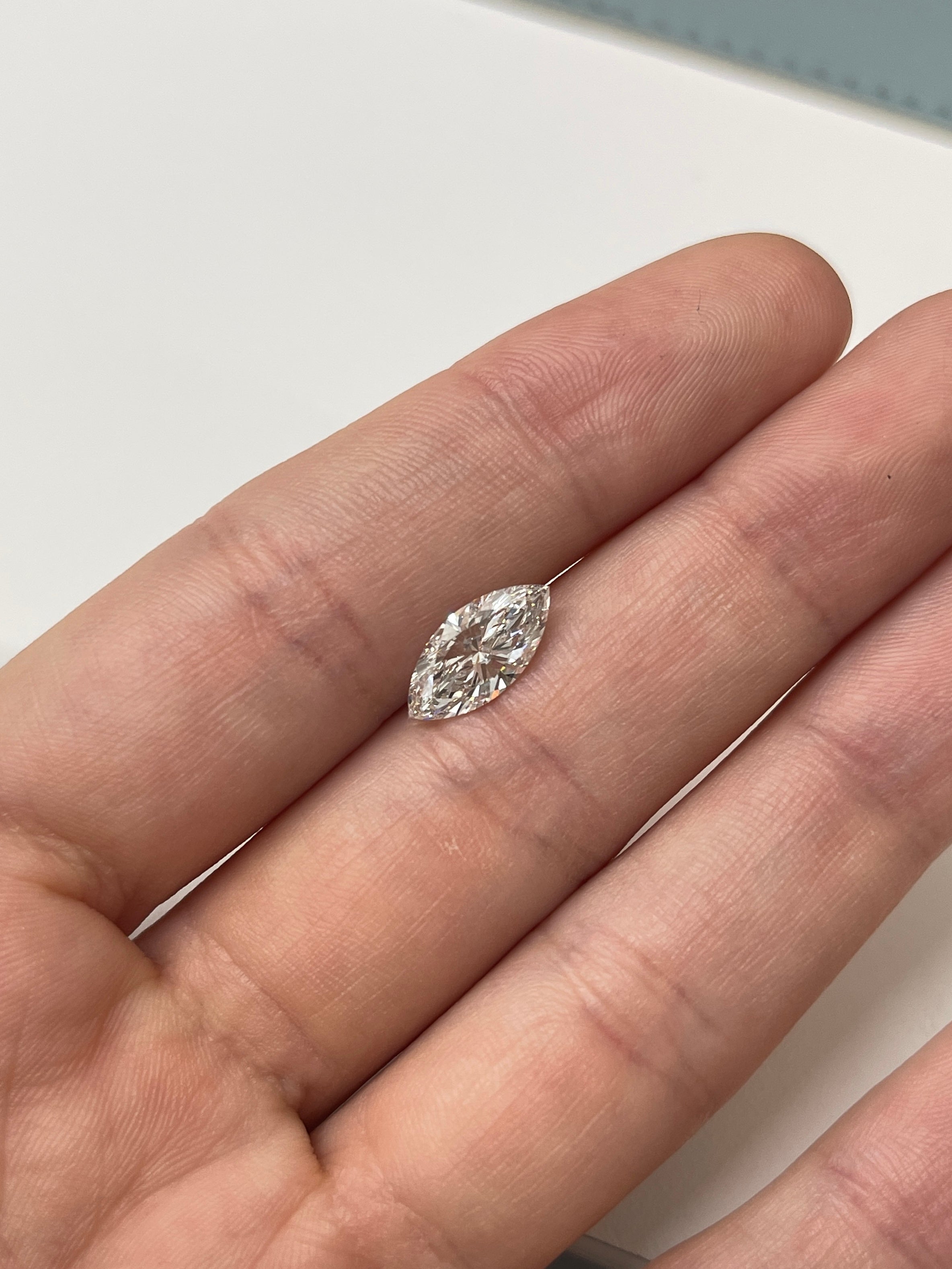 Hannah Z. Layaway Deposit 2.04 Carat F VVS1 Laboratory Grown Diamond Marquise Shape - JR Colombian Emeralds