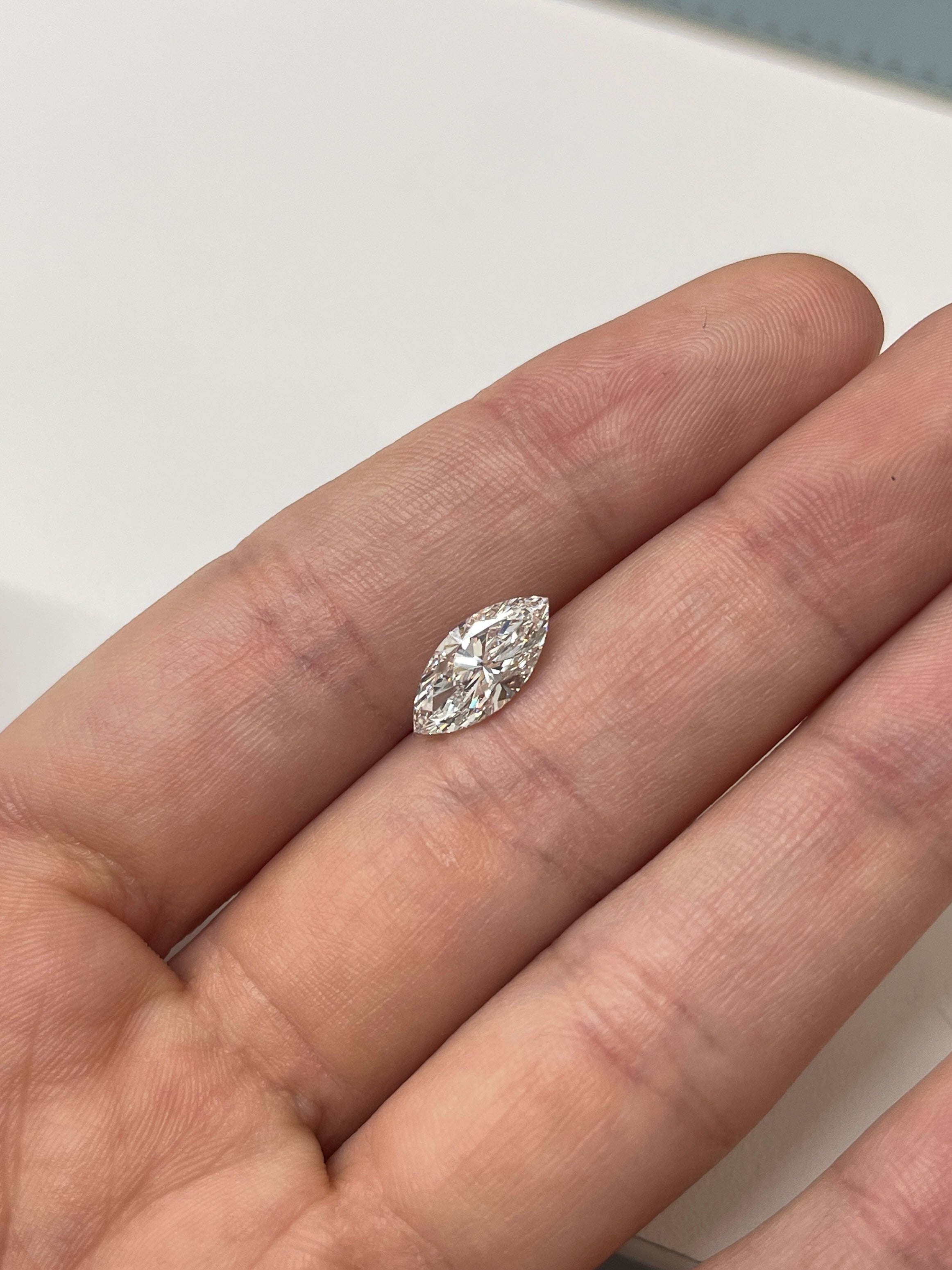 Hannah Z. Layaway Deposit 2.04 Carat F VVS1 Laboratory Grown Diamond Marquise Shape - JR Colombian Emeralds