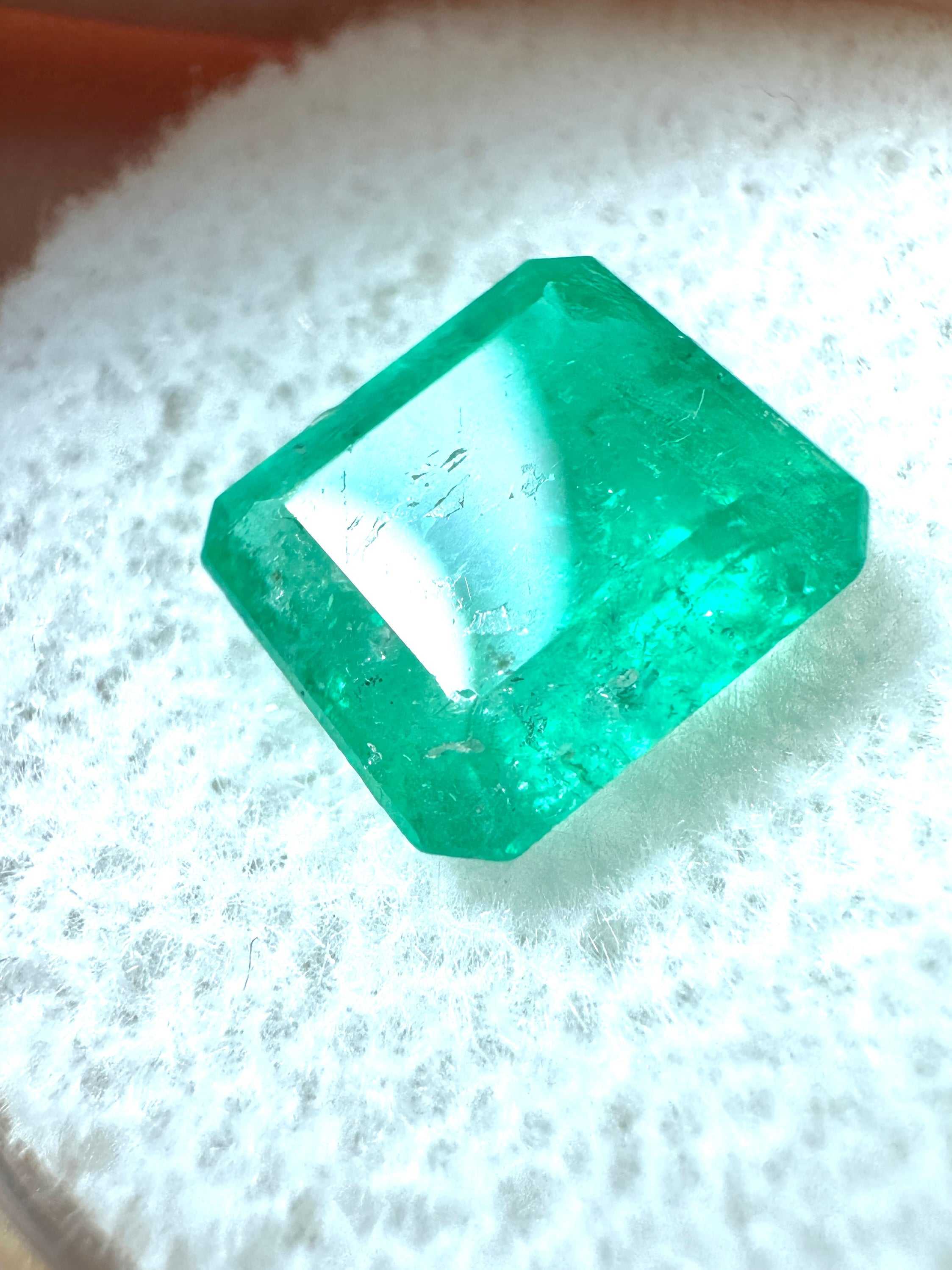 2.39 Carat Natural Loose Colombian Emerald- Asscher Cut