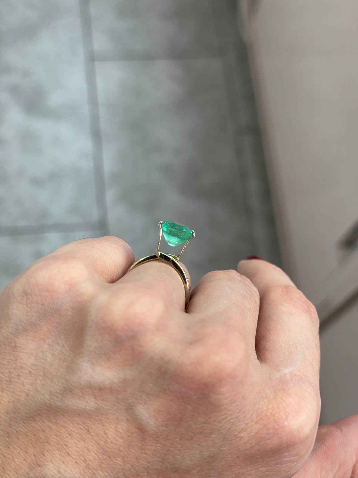 3.72 Carat 9x9 Gemmy Natural Loose Colombian Emerald-Asscher Cut