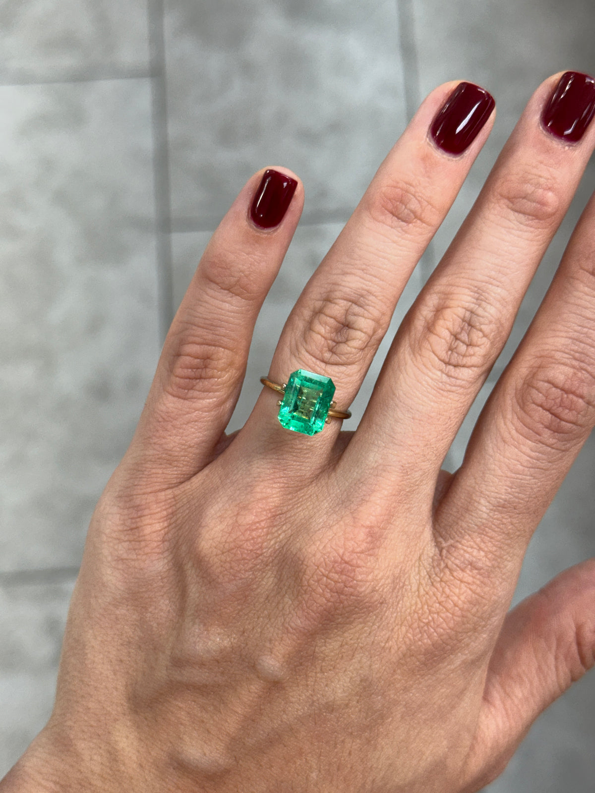 4.66 Carat 11x9 Gemmy Green Natural Loose Colombian Emerald-Emerald Cut