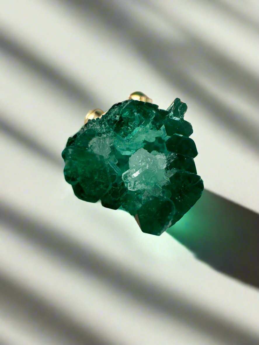 Layaway Price With Josh & Cassin - "Emerald City" 21.10tcw Raw/Rough Colombian Emerald & Diamond Pendant 14K Gold (Copy) - JR Colombian Emeralds