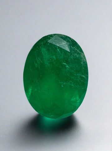 2.46 Carat Intense Forest Green Natural Loose Colombian Emerald-Oval Cut