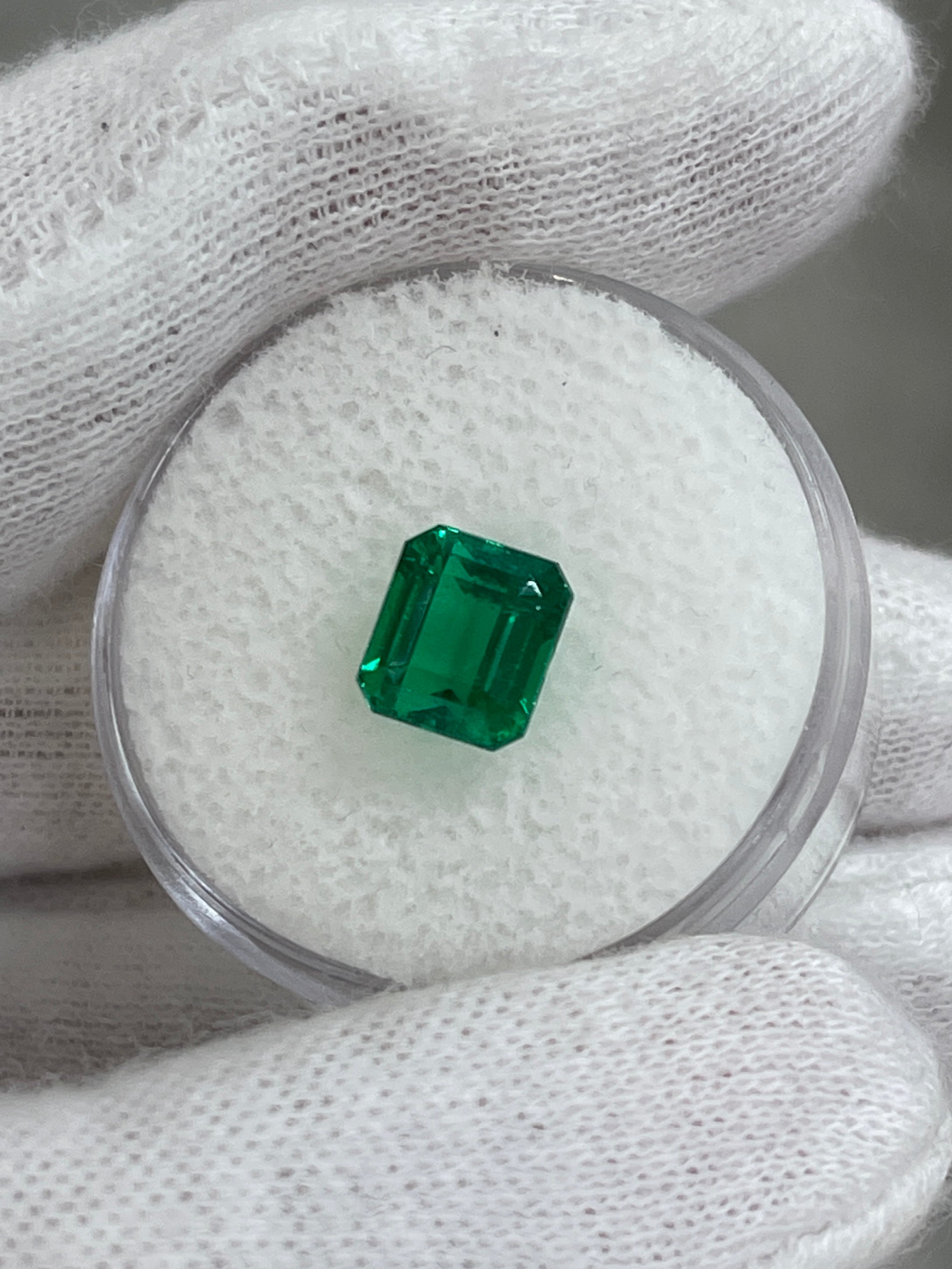 2.05 Carat 7.5x6.5 AAA+ Investment Vivid Natural Loose Colombian Emerald-Emerald Cut - JR Colombian Emeralds