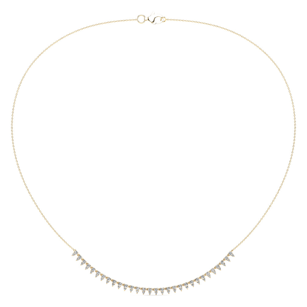1.63tcw 14K Natural Brilliant Round Diamond Accent Necklace