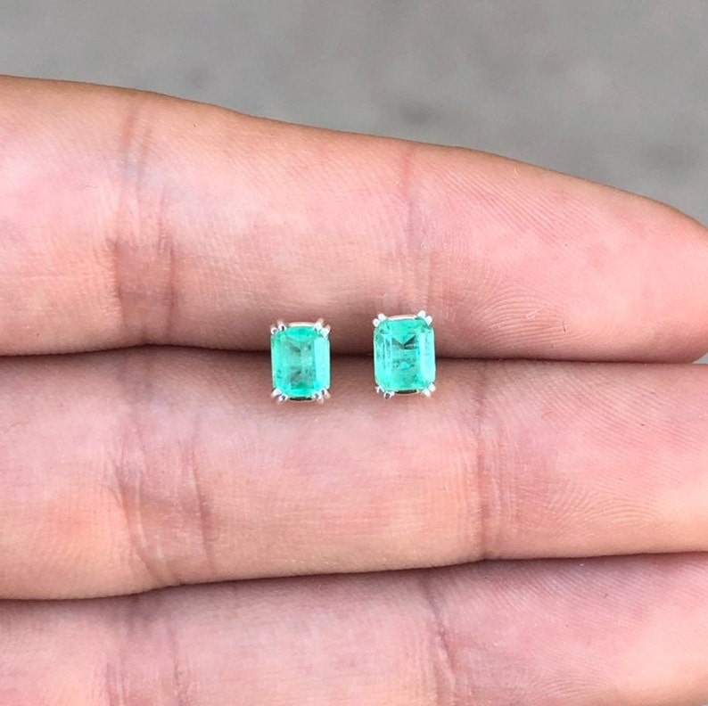 Birthstone Push Back Earrings 925