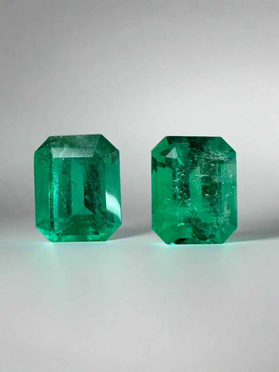 1.86tcw 7x5.5 Muzo Matching Green Loose Colombian Emeralds-Emerald Cut - JR Colombian Emeralds
