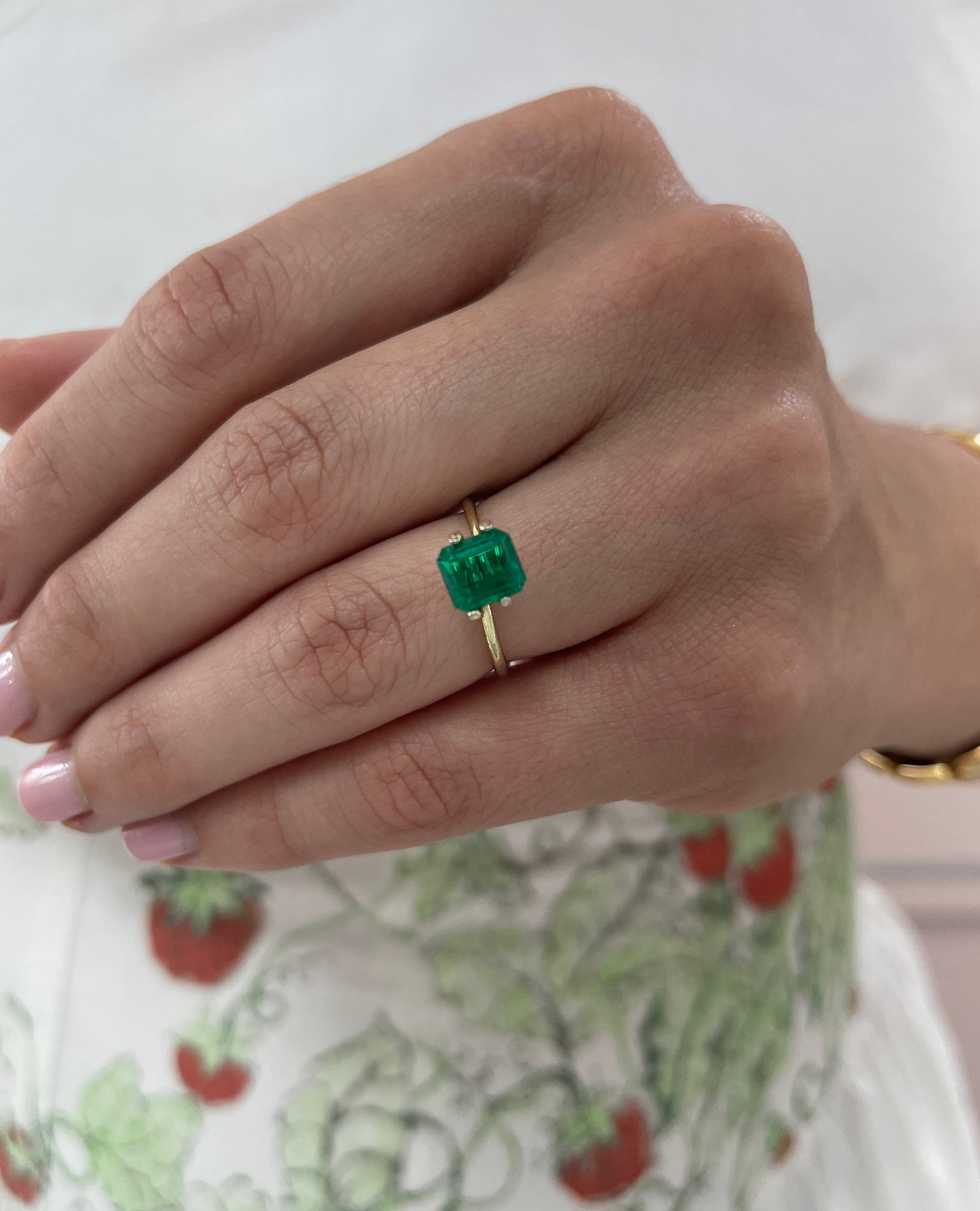 2.05 Carat 7.5x6.5 AAA+ Investment Vivid Natural Loose Colombian Emerald-Emerald Cut - JR Colombian Emeralds