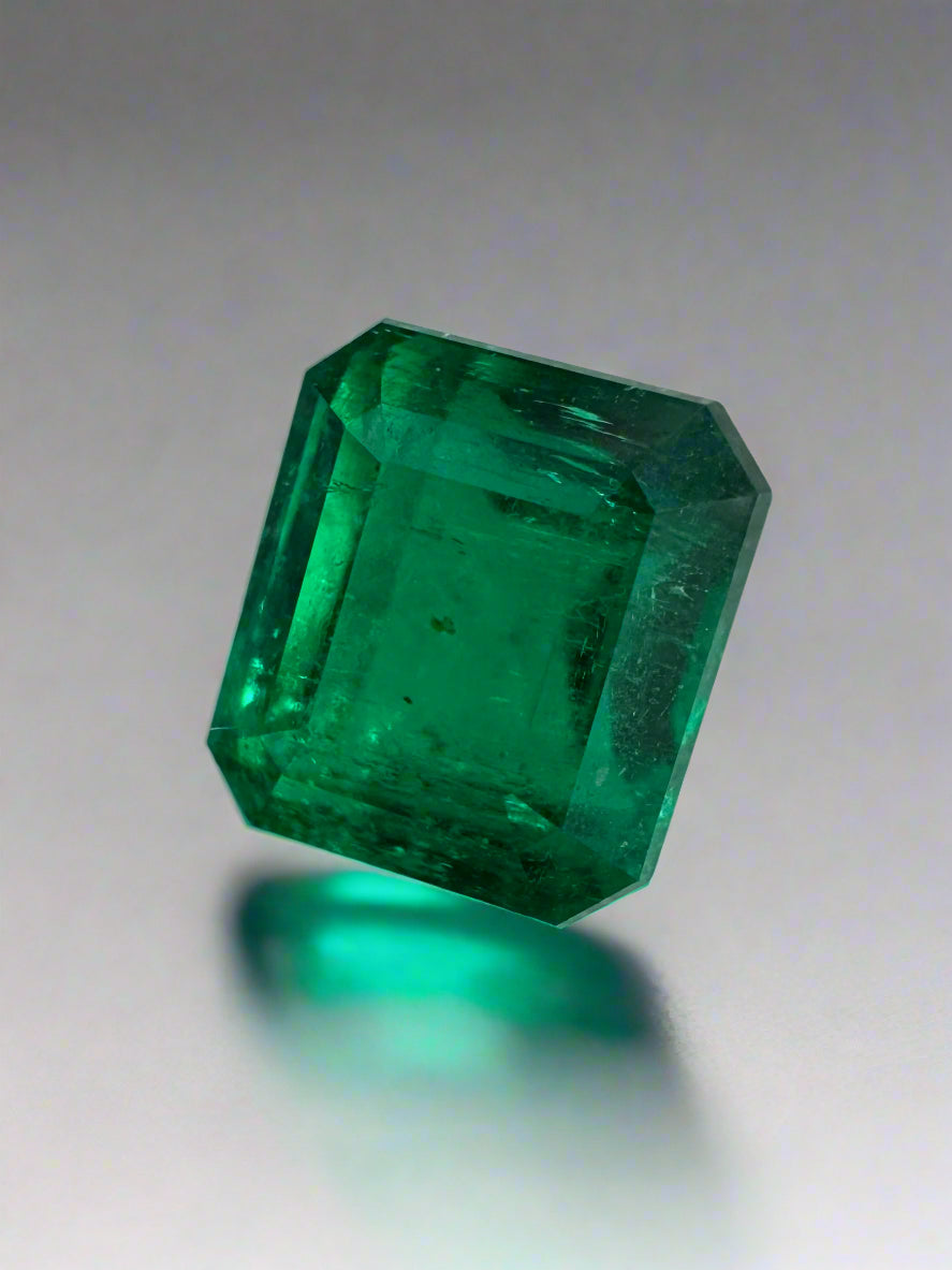 2.09 Carat 7.5x6.5 AAA+ Investment Vivid Natural Loose Colombian Emerald-Emerald Cut - JR Colombian Emeralds