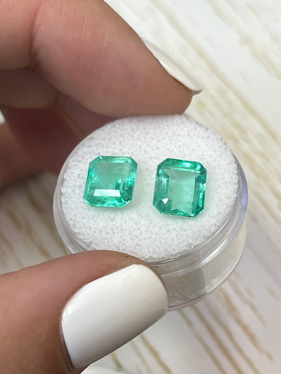 8.5x6.5 Colombian Emeralds, 3.85tcw