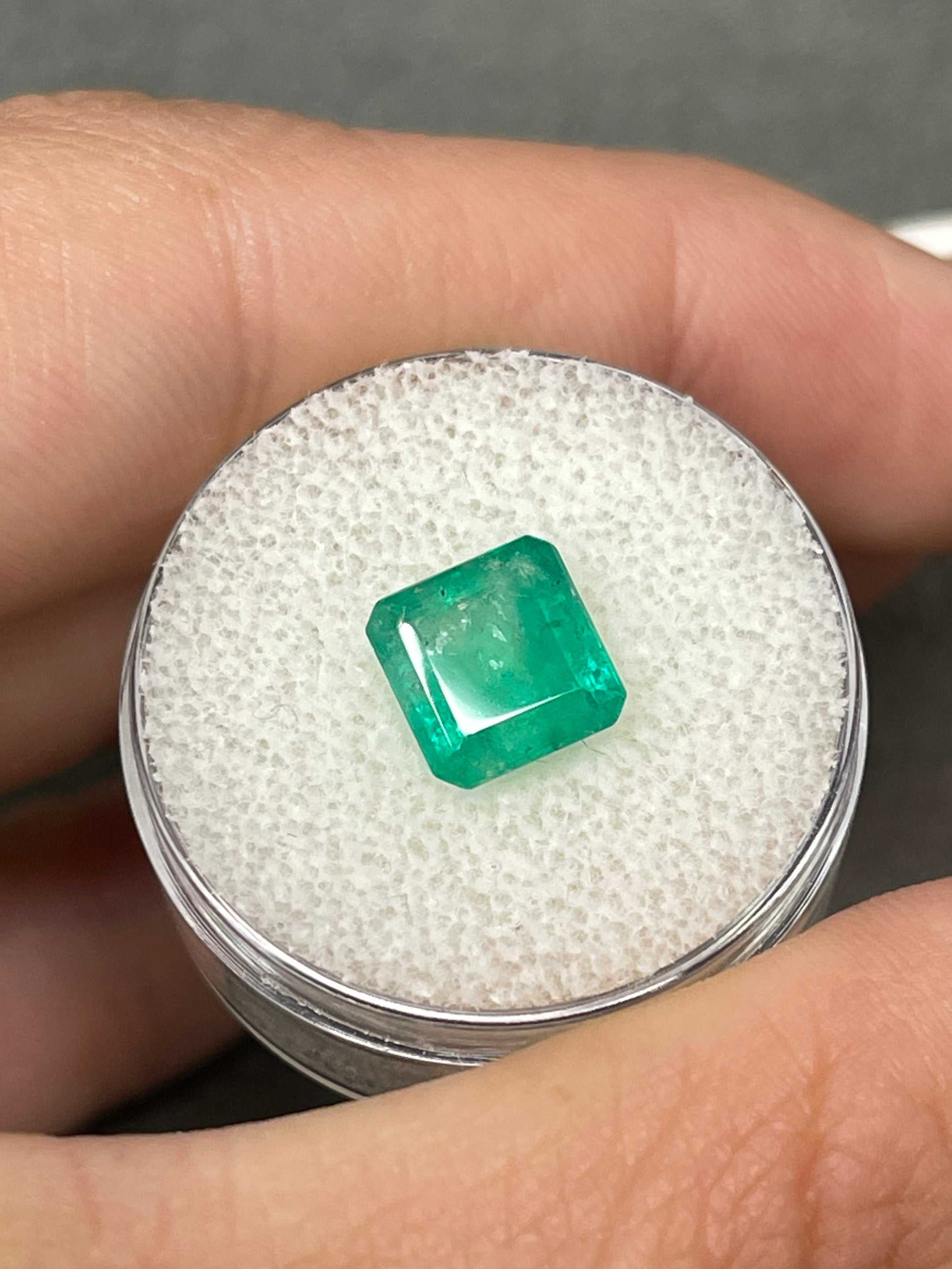 2.39 Carat Natural Loose Colombian Emerald- Asscher Cut