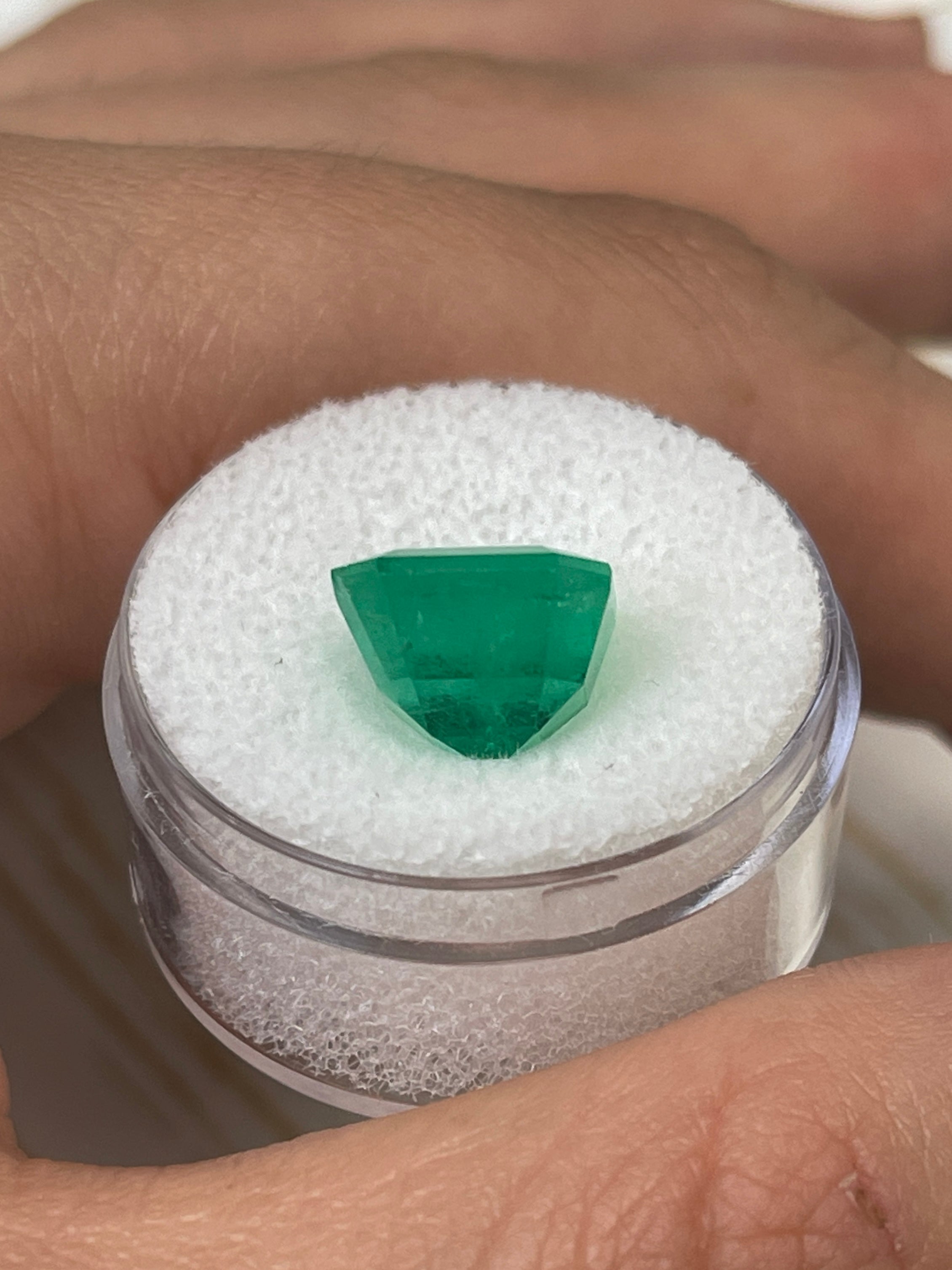 Exquisite 11x11 Asscher Cut Emerald - 6.25 Carats