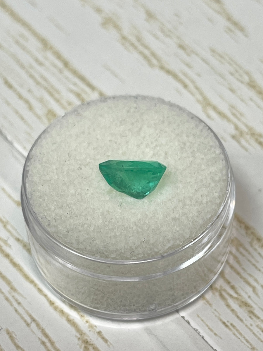 Vivid Medium Green Pear Cut Colombian Emerald - 1.58 Carat Loose Stone