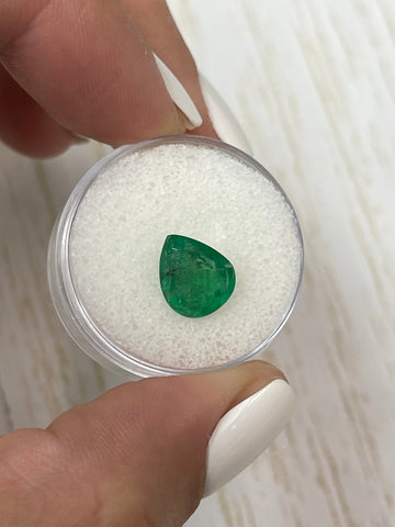 Pear Cut 2.59 Carat Zambian Emerald - Stunning Natural Rich Green Gem