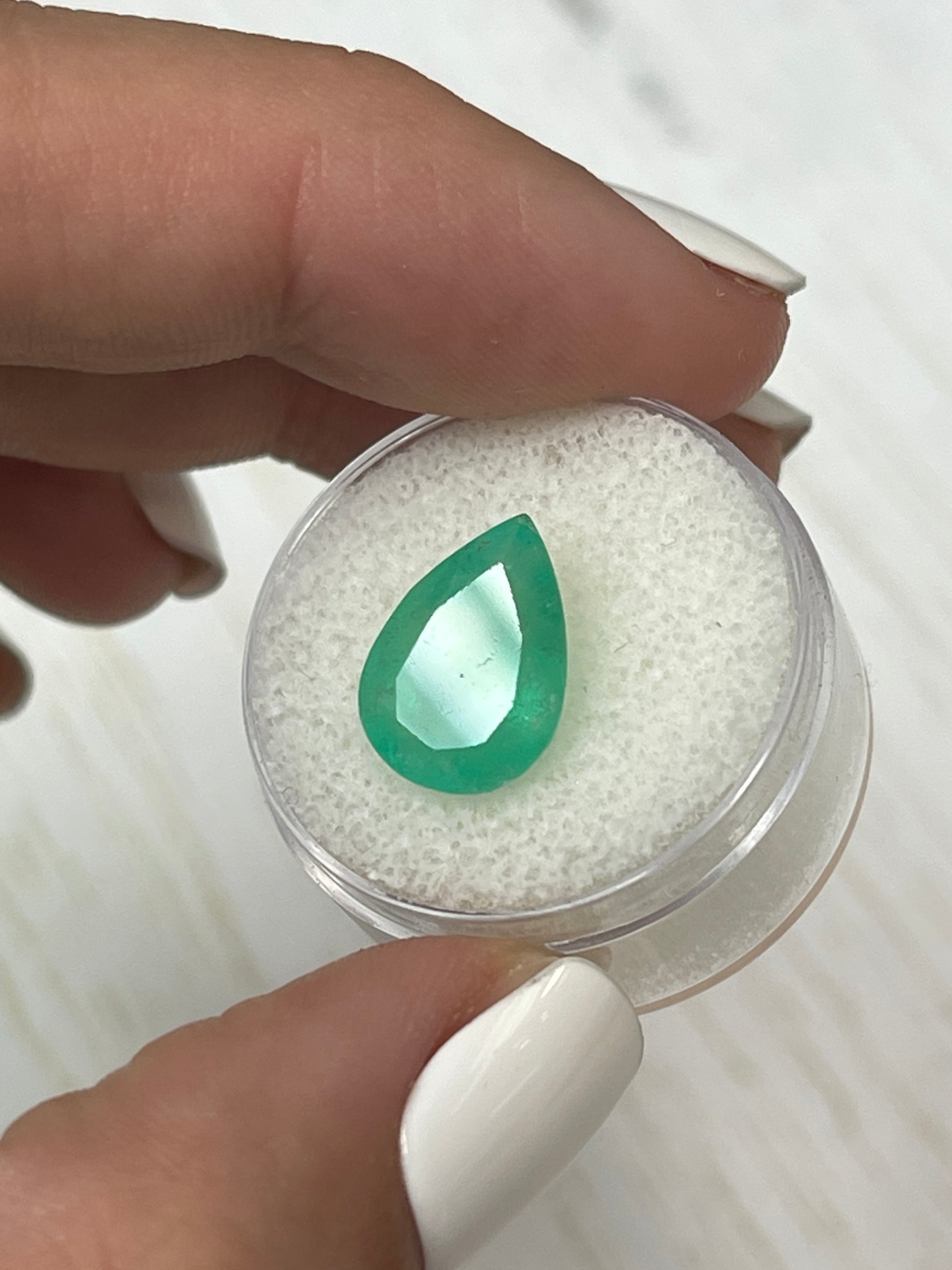 Gorgeous 4.77 Carat Loose Colombian Emerald - Natural Yellow-Green