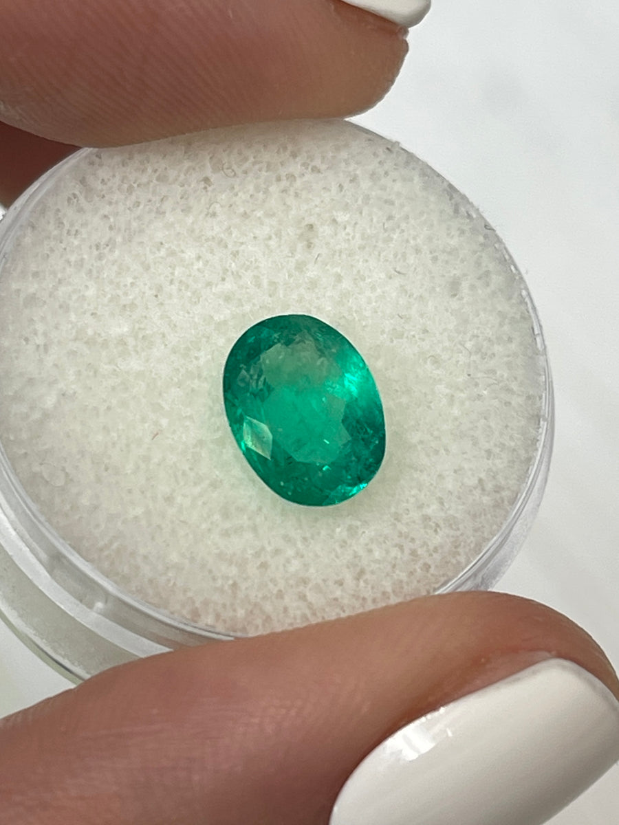 Stunning Oval 1.93 Carat Emerald - Natural Colombian Green