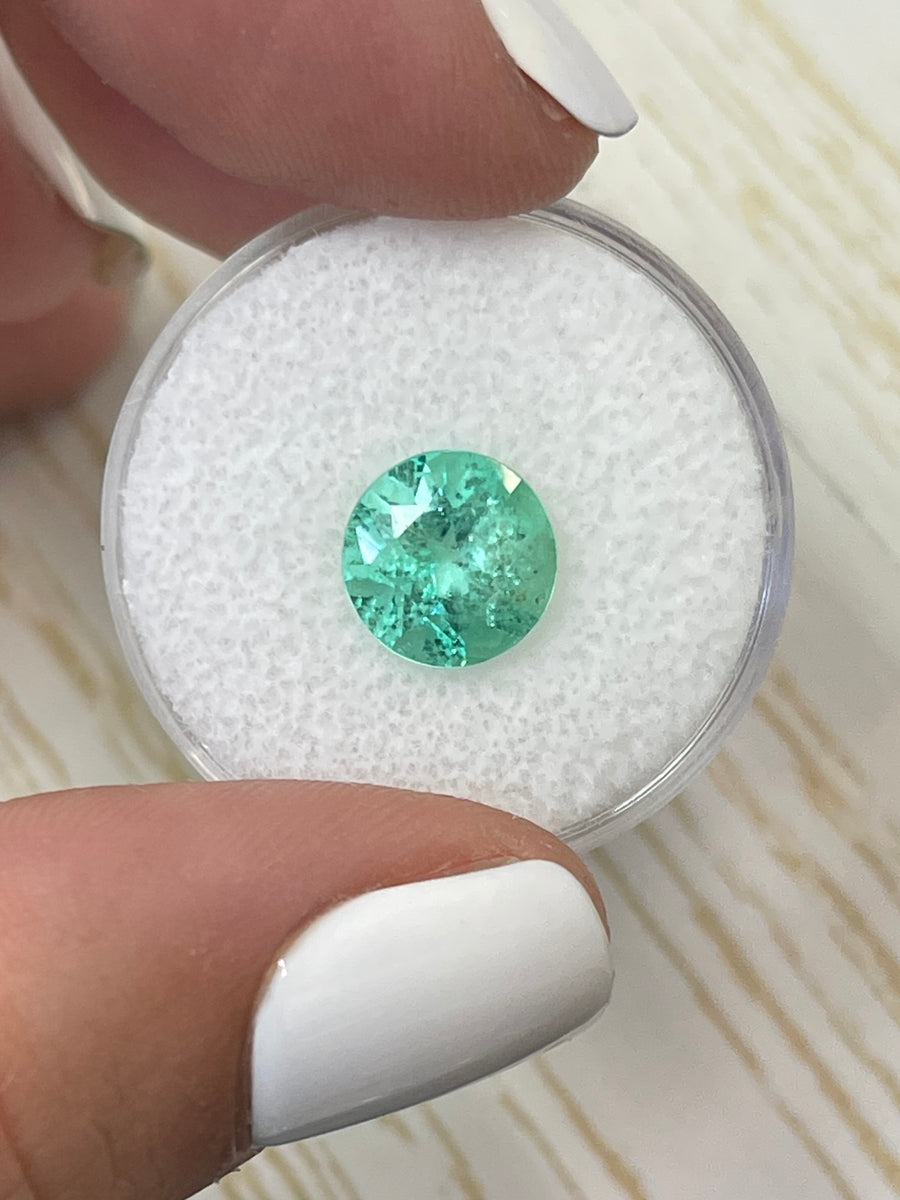 Lustrous 2.50 Carat Green Colombian Emerald (9x9mm)