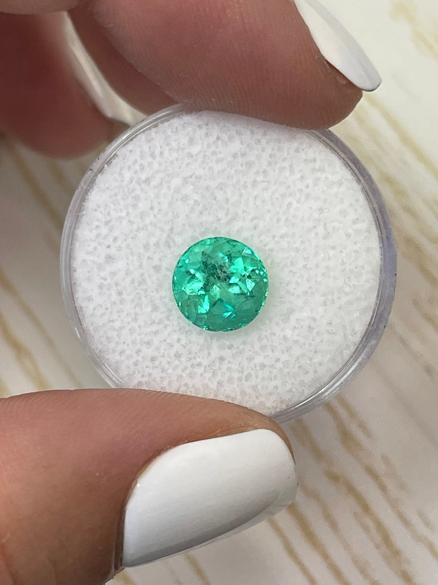 Exquisite 8x8mm Colombian Emerald - 2.56 Carat Loose Round Stone