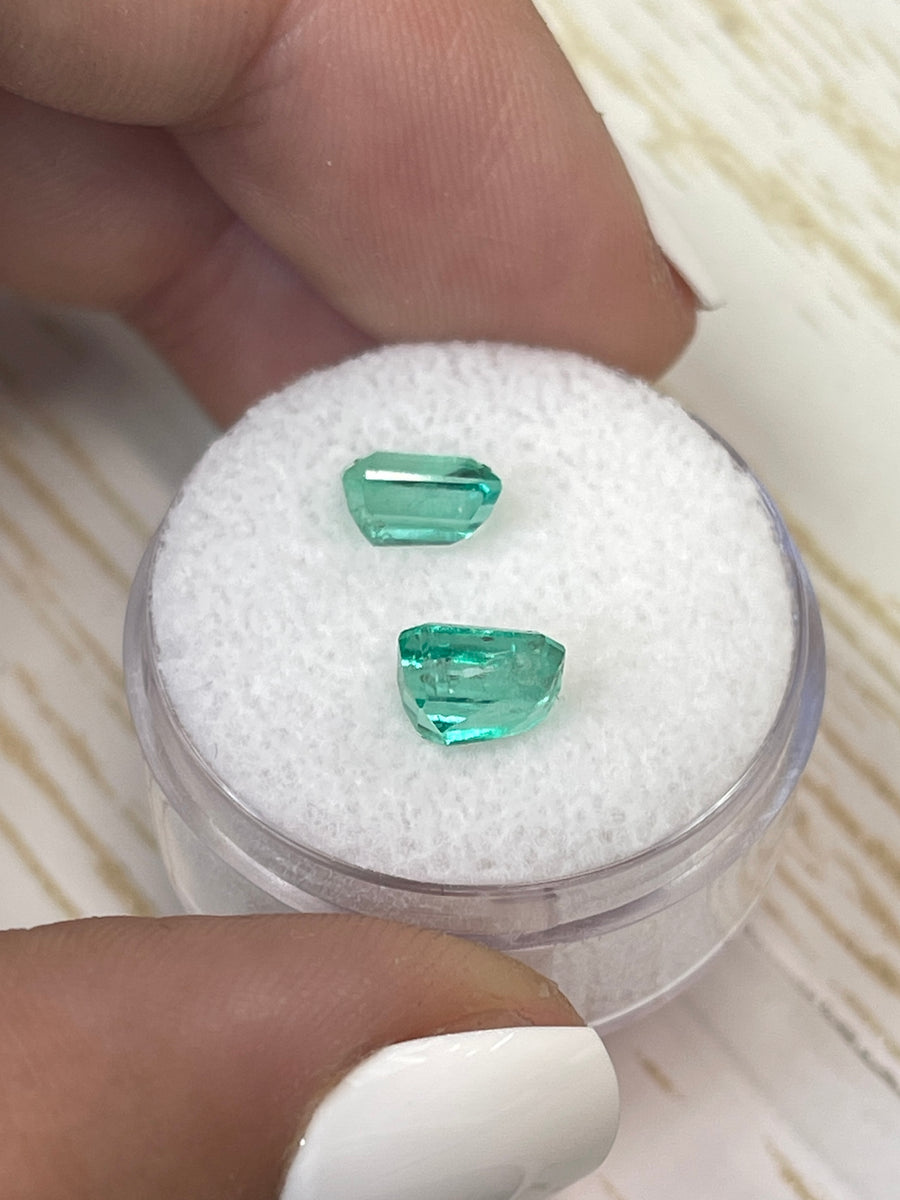 Green Colombian Emeralds - 2.47 Total Carat Weight (TCW)