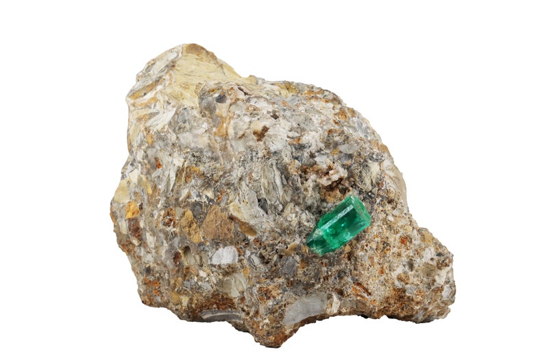 1010.9 Ct Rare Natural Uncut Raw Green Emerald Rough - Certified Colombian Crystal By Gemsfire
