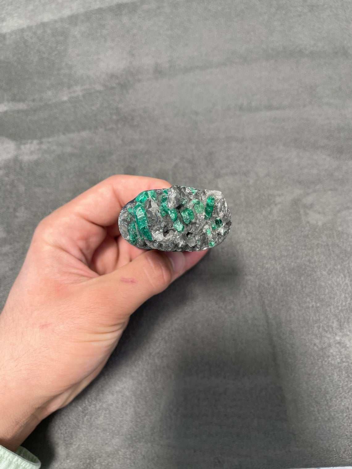 Colombian Emerald Fruit Lady Rough Crystal Sculpture