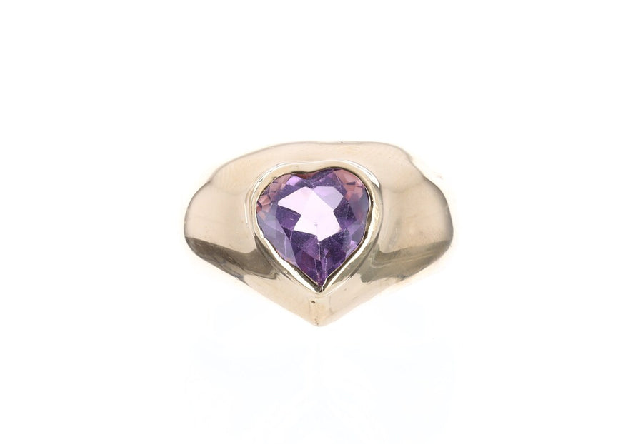 Heart Solitaire Ring