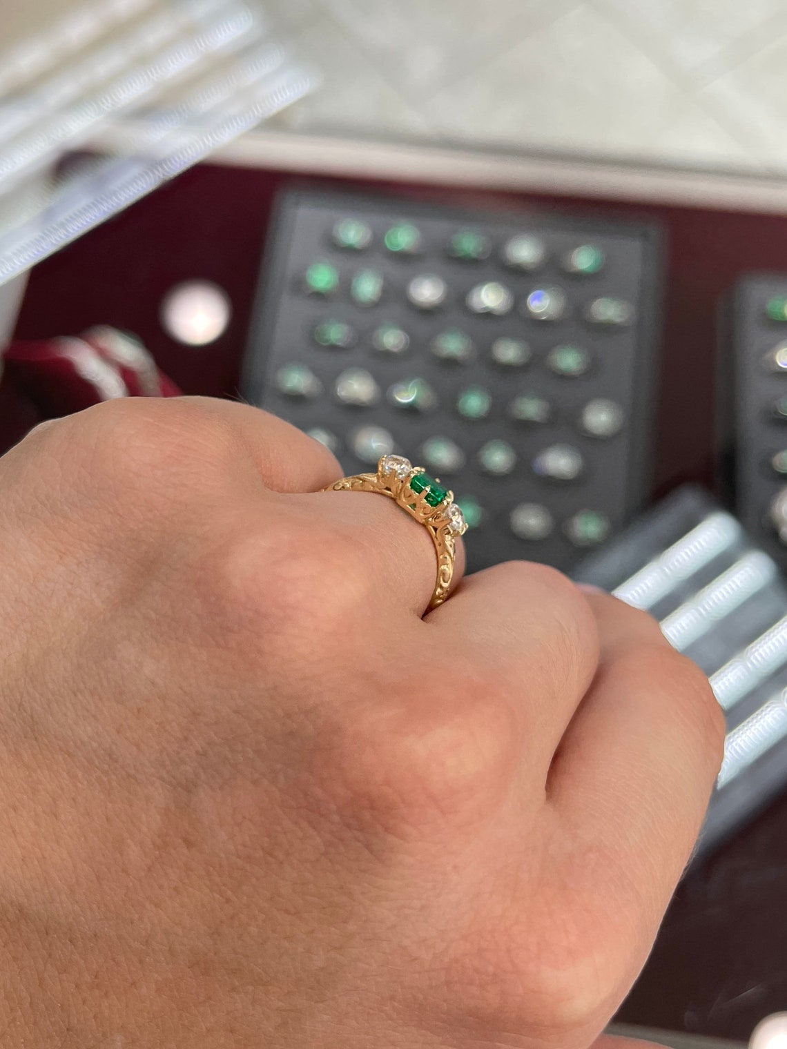 Diamond Hand Ring