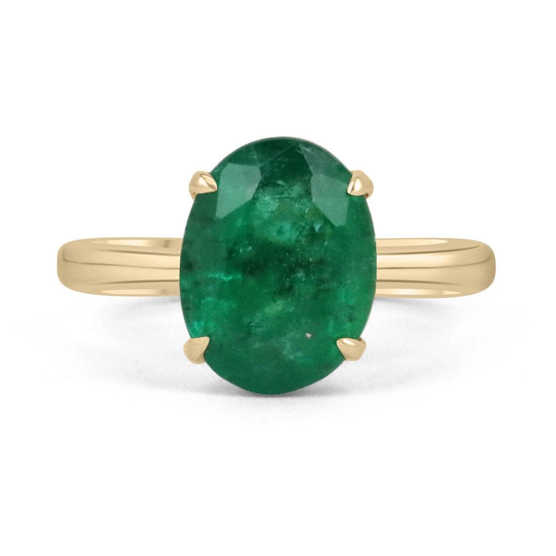 Four Prong Claw Modern Ring Gold