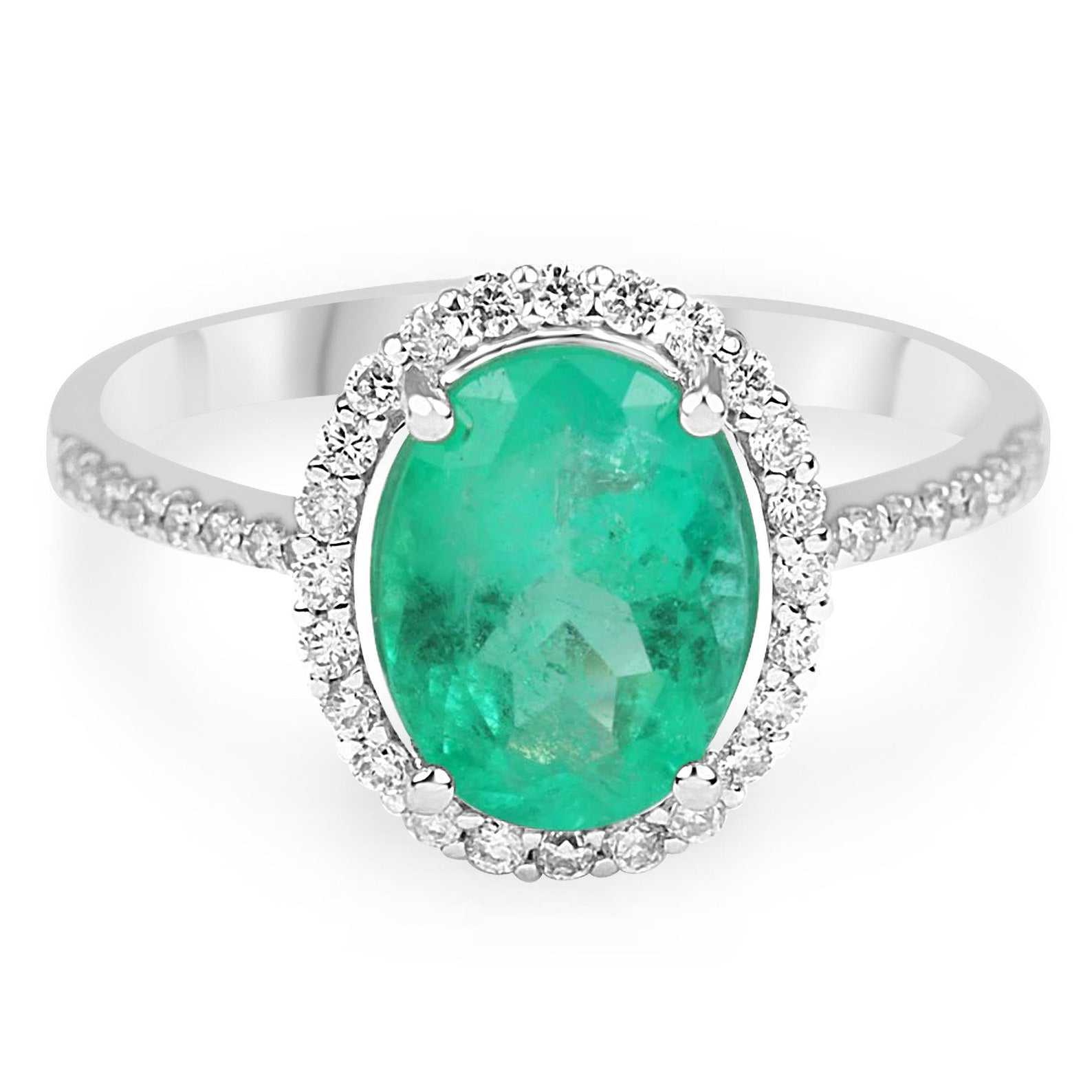 Oval Emerald 2024 Ring, Engagement Ring, Natural Emerald Ring, Halo Ring,14KGold ,Silver ring Emerald Engagement Ring, Proposal Ring,Gift for her