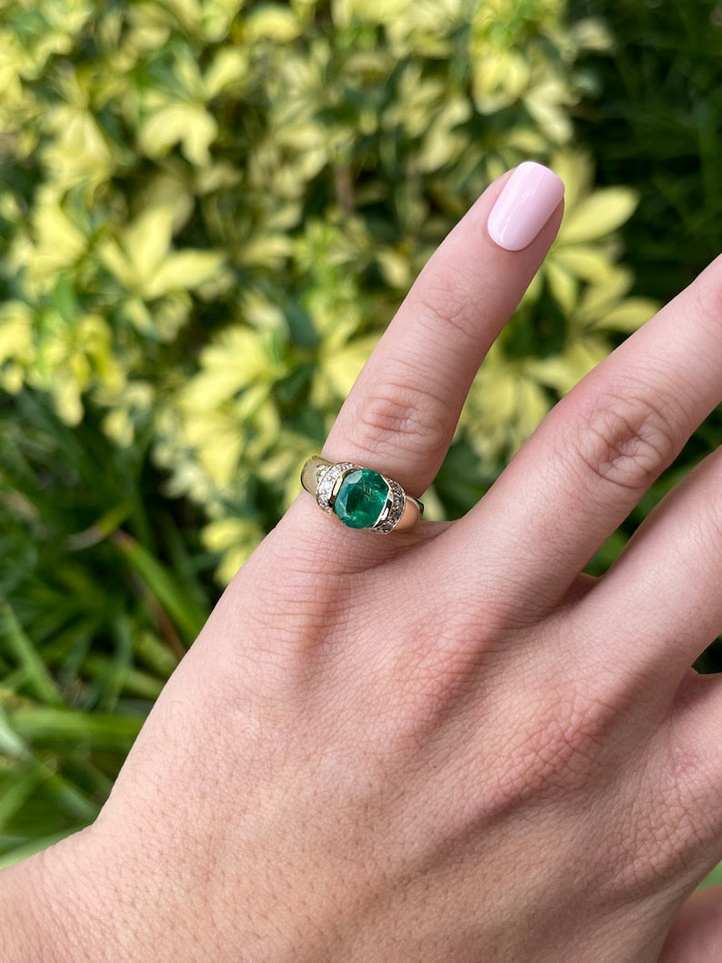 Aqua Green Ring Mint Green Ring Sea Green Chalcedony Contemporary Ring  Modern Ring Geometric Shape Stackable Gemstone Seafoam Emerald Cut 