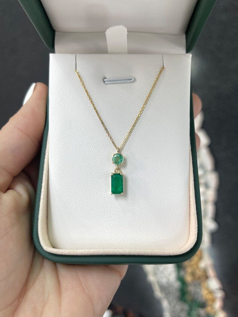 Round Cut Dangle Necklace