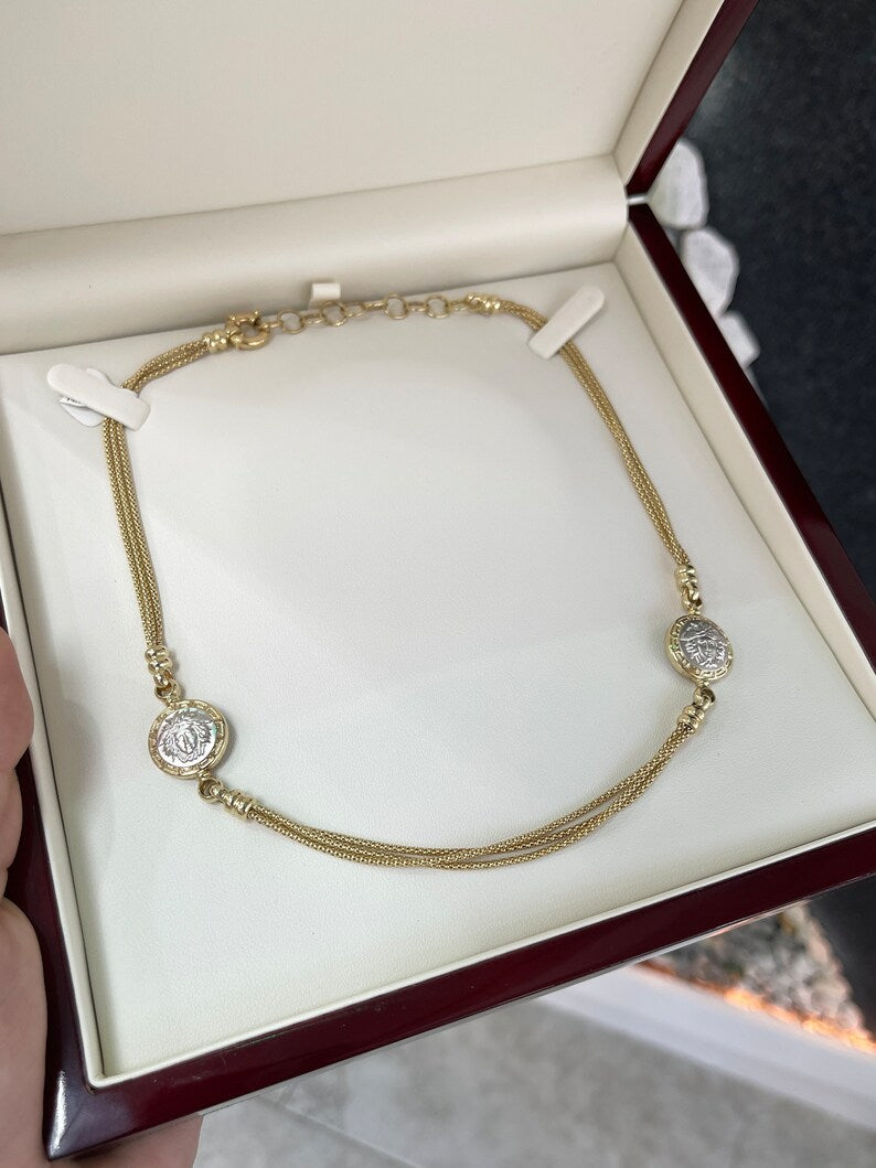 Box Chain Adjustable Gold Necklace