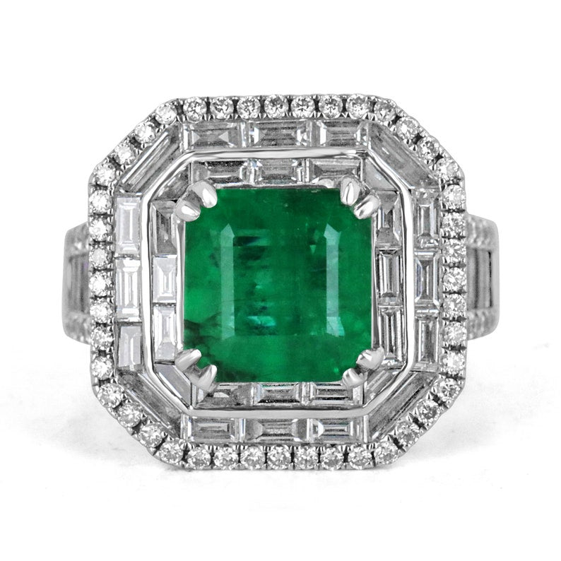 Diamond and emerald deals anniversary ring