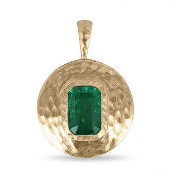 Emerald Cut Solitaire Pendant Necklace