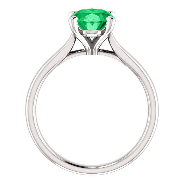 Oval Cut Solitaire Engagement Ring In Gold