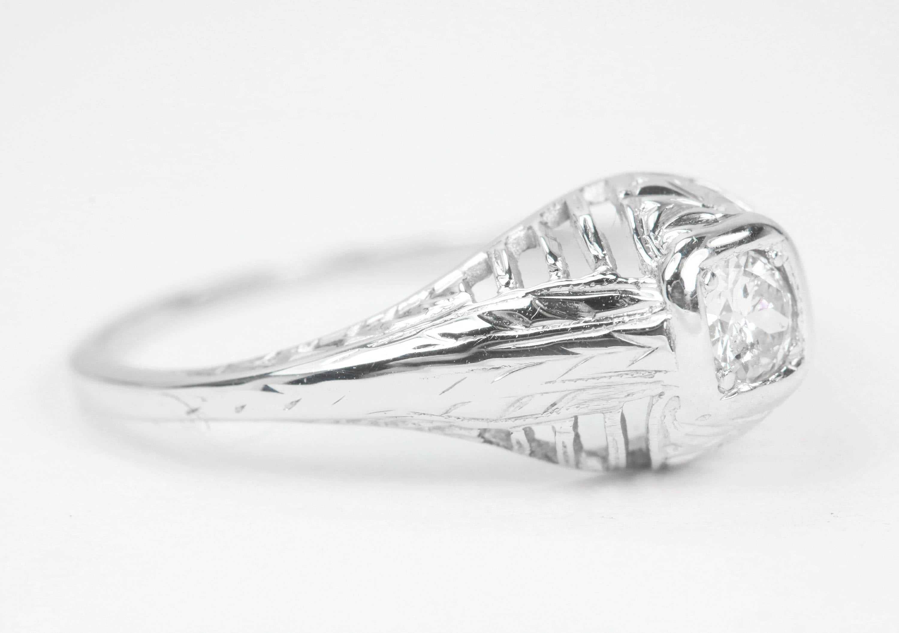 Diamond Solitaire Engagement Ring